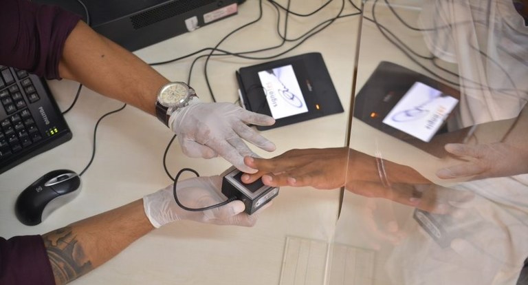 Coleta de biometria