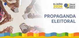 Imagem que retrata uma peça publicitária institucional dividida em duas partes sobre fundo branc...