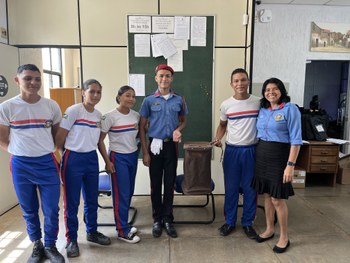 Foto: Ascom/TRE-RR/Visita dos alunos do 8º e 9º ano do CME Ver. João Rogélio Schuertz ao  Cartór...