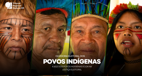 A imagem é um card do Tribunal Regional Eleitoral de Roraima (TRE-RR). Ela tem um layout de pain...