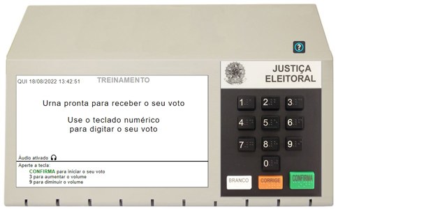 Simulador virtual ajuda eleitor a treinar o voto na urna — Tribunal  Regional Eleitoral de Roraima