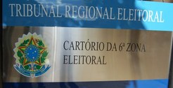 Placa da 6ª Zona Eleitoral