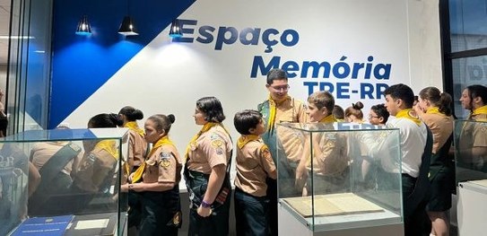 TRE-RR-Clube Desbravadores Guerreiros da Vida faz visita ao TRE de Roraima - 2024