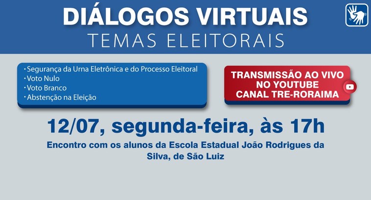 TRE-RR - Diálogos virtuais - São Luiz