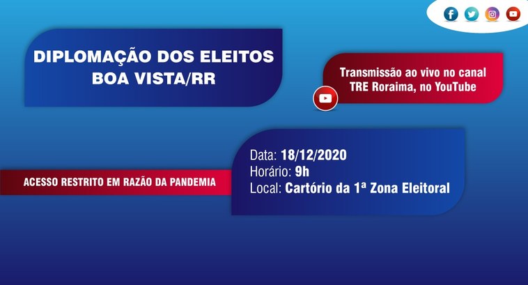 TRE-RR - Diplomação Boa Vista 2020