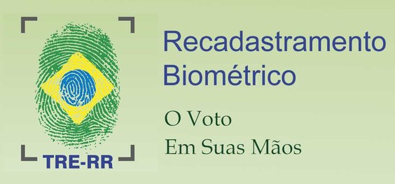 TRE-RR - Banner do recadastramento biométrico
