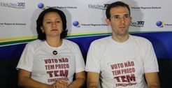 A presidente do TRE-RR, desembargadora Tânia Vasconcelos, e o procurador regional eleitoral, Leo...